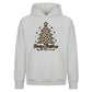 Chic Leopard Print Tree Graphic Christmas Oversized Hoodie