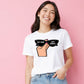 Chic Retro Sunglasses Slogan Artwork ladies fit T-Shirt