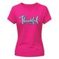 Chic script gratitude autumn Thanks Giving Ladies T-Shirt