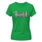 Chic script gratitude autumn Thanks Giving Ladies T-Shirt