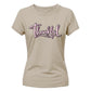 Chic script gratitude autumn Thanks Giving Ladies T-Shirt