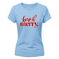 Chic typographic slogan print Christmas Ladies T-Shirt