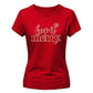 Chic typographic slogan print Christmas Ladies T-Shirt