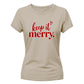 Chic typographic slogan print Christmas Ladies T-Shirt