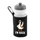 Back To School Water Bottle, Funny Duck Printed I’m Back, 600D Polyester Soft Water Bottle, BPA-Free, Gift for Students Or Teachers M8482