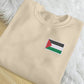 Palestine Flag Sweatshirt, Embroidered Palestine Crewneck Sweater, Comfort Colors Sweater, Support Palestine Freedom Gaza Protest Clothing