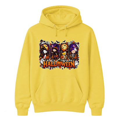 Classic cartoon window panels Halloween Unisex Hoodie