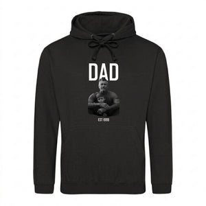 Personliased Dad Est Father Day Printed Hoodie