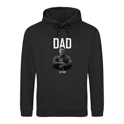Personalised Father's Dad Est Father Day Printed Hoodie