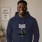 Personalised Father's Dad Est Father Day Printed Hoodie