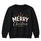 Classic Merry Christmas Holly Art Christmas Kids Sweatshirt