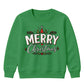 Classic Merry Christmas Holly Art Christmas Kids Sweatshirt
