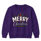 Classic Merry Christmas Holly Art Christmas Kids Sweatshirt