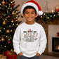 Classic Merry Christmas Holly Art Christmas Kids Sweatshirt