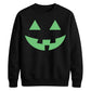 Classic pumpkin face Glow in the Dark Unisex Sweatshirt