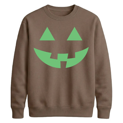 Classic pumpkin face Glow in the Dark Unisex Sweatshirt
