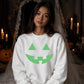 Classic pumpkin face Glow in the Dark Unisex Sweatshirt