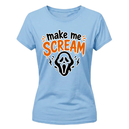 Classic scary horror movie ghost Halloween Ladies t-shirt