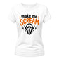Classic scary horror movie ghost Halloween Ladies t-shirt