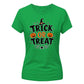 Classic trick or treat pumpkin Halloween Ladies t-shirt