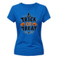 Classic trick or treat pumpkin Halloween Ladies t-shirt