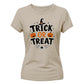 Classic trick or treat pumpkin Halloween Ladies t-shirt