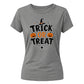 Classic trick or treat pumpkin Halloween Ladies t-shirt