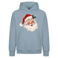 Classic Winking Santa Graphic Christmas Oversized Hoodie