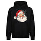 Classic Winking Santa Graphic Christmas Oversized Hoodie