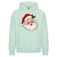 Classic Winking Santa Graphic Christmas Oversized Hoodie