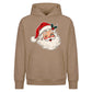 Classic Winking Santa Graphic Christmas Oversized Hoodie