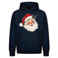 Classic Winking Santa Graphic Christmas Oversized Hoodie