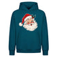 Classic Winking Santa Graphic Christmas Oversized Hoodie