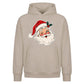 Classic Winking Santa Graphic Christmas Oversized Hoodie