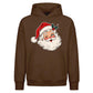 Classic Winking Santa Graphic Christmas Oversized Hoodie