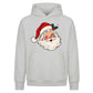 Classic Winking Santa Graphic Christmas Oversized Hoodie