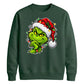 Clever smirking holiday face Christmas Unisex Sweatshirt
