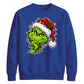 Clever smirking holiday face Christmas Unisex Sweatshirt