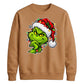 Clever smirking holiday face Christmas Unisex Sweatshirt