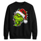 Clever smirking holiday face Christmas Unisex Sweatshirt