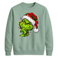 Clever smirking holiday face Christmas Unisex Sweatshirt