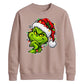 Clever smirking holiday face Christmas Unisex Sweatshirt