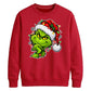 Clever smirking holiday face Christmas Unisex Sweatshirt