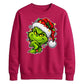 Clever smirking holiday face Christmas Unisex Sweatshirt