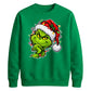 Clever smirking holiday face Christmas Unisex Sweatshirt