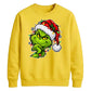 Clever smirking holiday face Christmas Unisex Sweatshirt