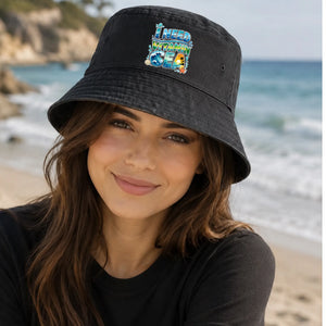 Coastal Waves I Need Vitamin Sea Summer Bucket Hat