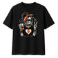 Coffee lover skeleton graphic Halloween Oversized t-shirt