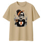 Coffee lover skeleton graphic Halloween Oversized t-shirt