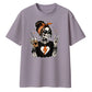 Coffee lover skeleton graphic Halloween Oversized t-shirt
